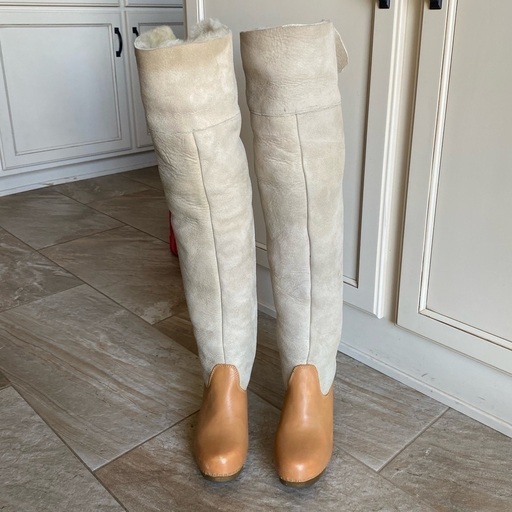 Jeffrey Campbell WOODIES BOGART Over the Knee Shearling Boot - Picture 9 of 16